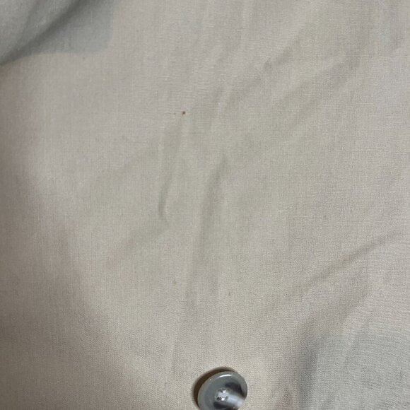 Vintage khaki tan zip out fur lining trench coat - Picture 3 of 7